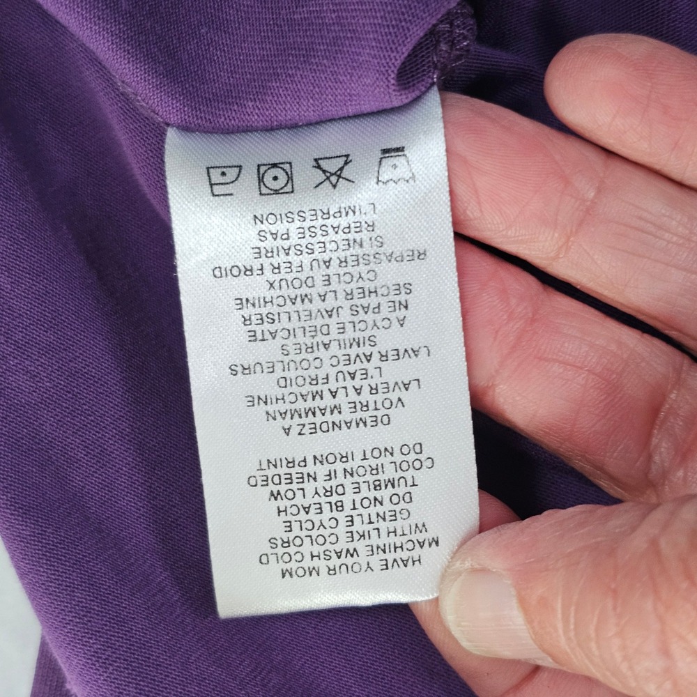 TravisMathew Mens Purple Pima Cotton Blend Short Sleeve Pocket Polo Shirt Size M - Picture 8 of 10